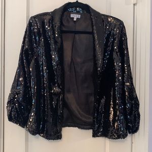 Black sequin blazer
